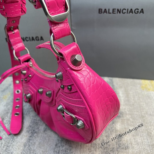 Balenciaga專櫃爆款Le Cagole半月牙腋下包 巴黎世家小號餃子包單肩包 fyj1333